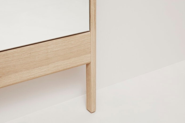 Form & Refine A Line Mirror White Oiled Oak